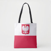 Tote Bag Drapeau de la Pologne (Devant)