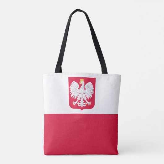 Tote Bag Drapeau de la Pologne (Dos)