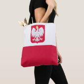 Tote Bag Drapeau de la Pologne (De près)