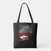 Tote Bag Drapeau de la Pologne (Dos)