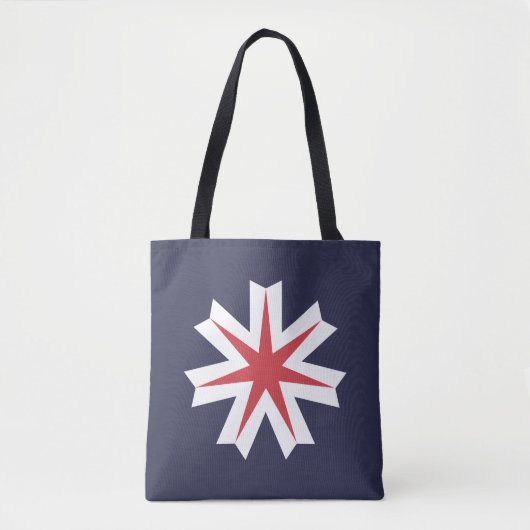Tote Bag Drapeau de la préfecture d'Hokkaido, Japon (Devant)