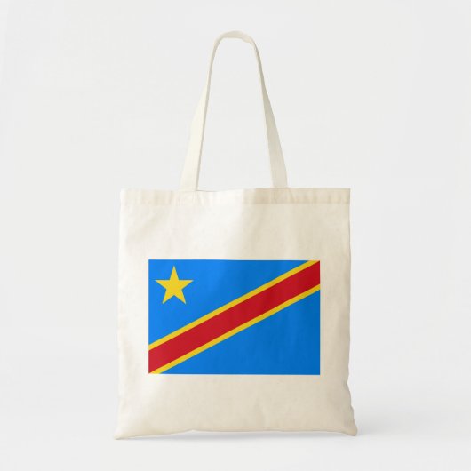Tote Bag Drapeau de la RDC (République démocratique du Cong (Devant)