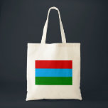 Tote Bag Drapeau de la République de Carélie<br><div class="desc">Drapeau patriotique de la République de Carélie</div>