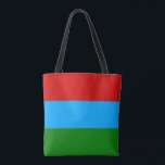 Tote Bag Drapeau de la République de Carélie<br><div class="desc">Drapeau patriotique de la République de Carélie</div>