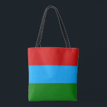 Tote Bag Drapeau de la République de Carélie<br><div class="desc">Drapeau patriotique de la République de Carélie</div>