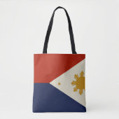 Tote Bag Drapeau de la République des Philippines (Devant)