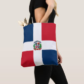 Tote Bag Drapeau de la République Dominicaine (De près)