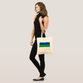 Tote Bag Drapeau de la République Komi (Devant (modèle))