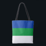Tote Bag Drapeau de la République Komi<br><div class="desc">Drapeau patriotique de la République Komi</div>