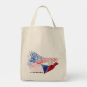 Tote Bag Drapeau de la République tchèque (Dos)