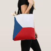 Tote Bag Drapeau de la République tchèque (De près)