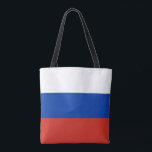 Tote Bag Drapeau de la Russie<br><div class="desc">Drapeau patriotique de la Russie.</div>