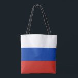 Tote Bag Drapeau de la Russie<br><div class="desc">Drapeau patriotique de la Russie.</div>