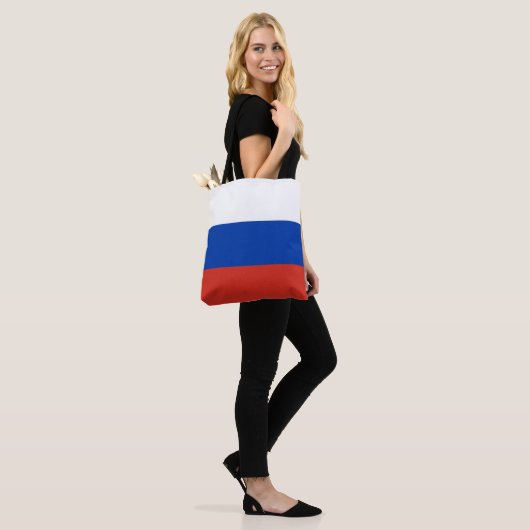Tote Bag Drapeau de la Russie (Sur le modèle)