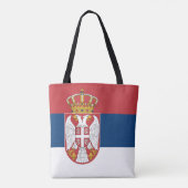 Tote Bag Drapeau de la Serbie (Dos)