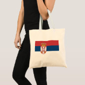 Tote Bag Drapeau de la Serbie (Devant (produit))