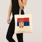 Tote Bag Drapeau de la Serbie (Devant (produit))