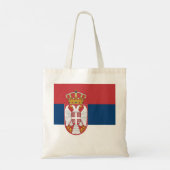 Tote Bag Drapeau de la Serbie (Dos)