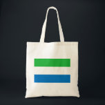 Tote Bag Drapeau de la Sierra Leone<br><div class="desc">Drapeau patriotique de la Sierra Leone</div>