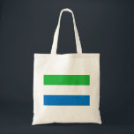 Tote Bag Drapeau de la Sierra Leone<br><div class="desc">Drapeau patriotique de la Sierra Leone</div>