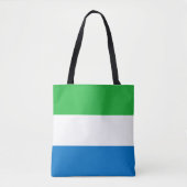 Tote Bag Drapeau de la Sierra Leone (Devant)