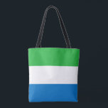 Tote Bag Drapeau de la Sierra Leone<br><div class="desc">Drapeau patriotique de la Sierra Leone.</div>