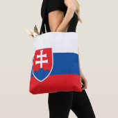 Tote Bag Drapeau de la Slovaquie (De près)