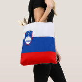 Tote Bag Drapeau de la Slovénie (De près)