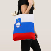 Tote Bag Drapeau de la Slovénie (De près)