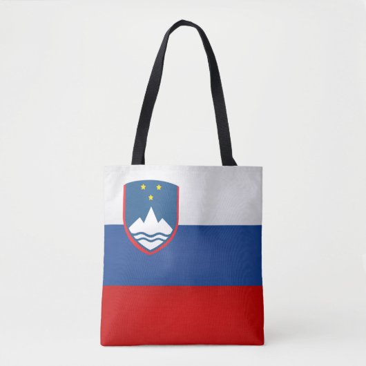 Tote Bag Drapeau de la Slovénie Cool (Devant)