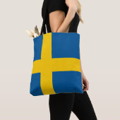 Tote Bag Drapeau de la Suède (De près)