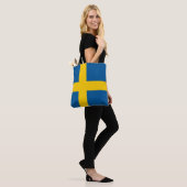 Tote Bag Drapeau de la Suède (Sur le modèle)