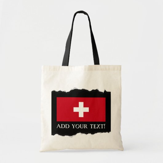 Tote Bag Drapeau de la Suisse (Devant)