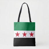 Tote Bag Drapeau de la Syrie (Devant)