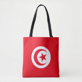 Tote Bag Drapeau de la Tunisie (Devant)