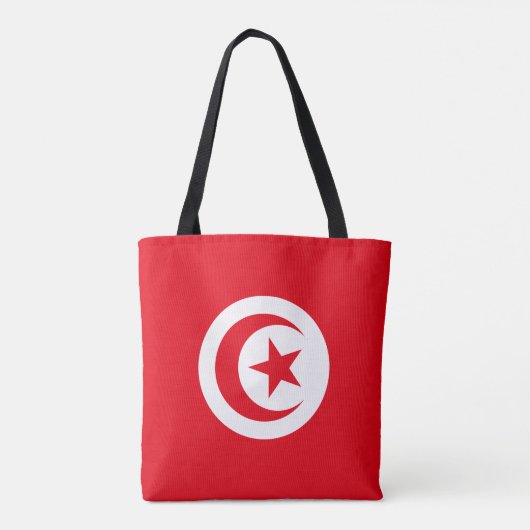 Tote Bag Drapeau de la Tunisie (Dos)