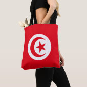 Tote Bag Drapeau de la Tunisie (De près)