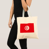 Tote Bag Drapeau de la Tunisie (Devant (produit))