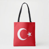 Tote Bag Drapeau de la Turquie (Devant)
