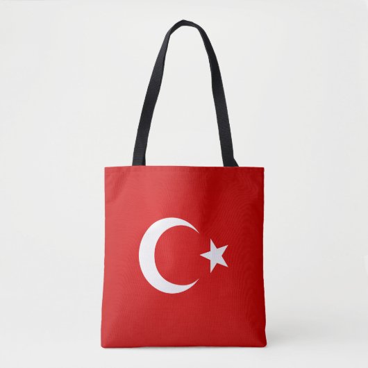 Tote Bag Drapeau de la Turquie cool (Devant)