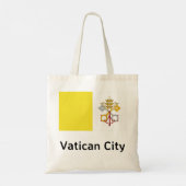 Tote Bag Drapeau de la ville du Vatican (Dos)