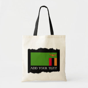 Tote Bag Drapeau de la Zambie