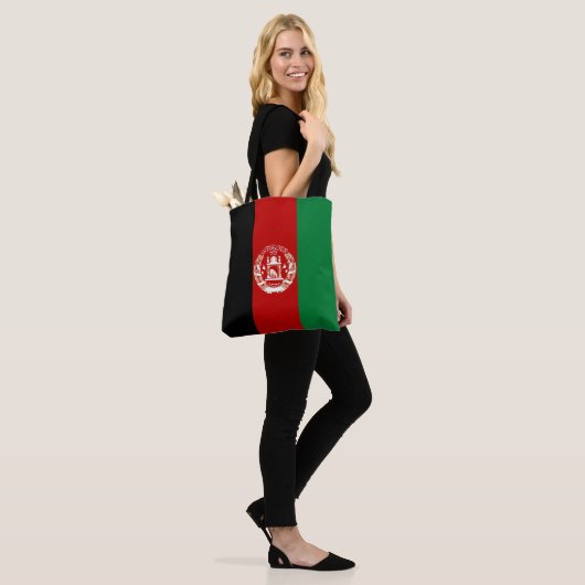 Tote Bag Drapeau de l'Afghanistan (Sur le modèle)