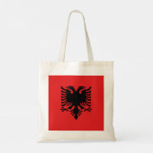 Tote Bag Drapeau de l'Albanie (Dos)