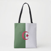 Tote Bag Drapeau de l'Algérie (Devant)
