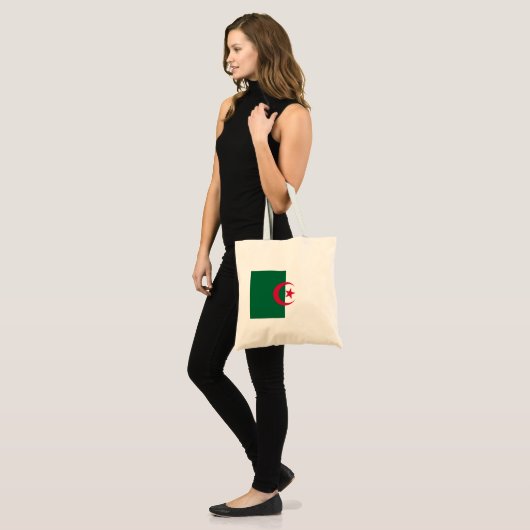 Tote Bag Drapeau de l'Algérie (Devant (modèle))
