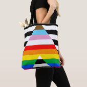 Tote Bag Drapeau de l'Ally Pride de progression LGBTQ (De près)