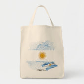 Tote Bag Drapeau de l'Argentine (Devant)