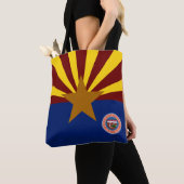 Tote Bag Drapeau de l'Arizona (De près)