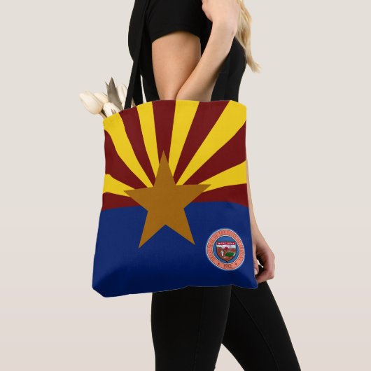 Tote Bag Drapeau de l'Arizona (De près)